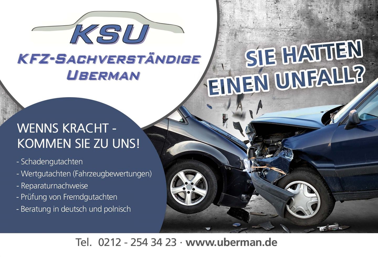 Beispielarbeit von KFZ-Sachverständige Uberman - veröffentlicht auf Gutachter.org