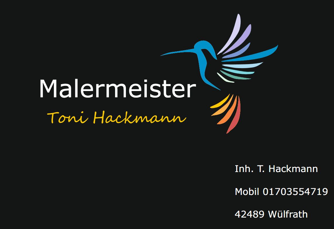 Logo der Firma Malermeister Toni Hackmann aus Wülfrath auf dem Branchenportal Maler.org