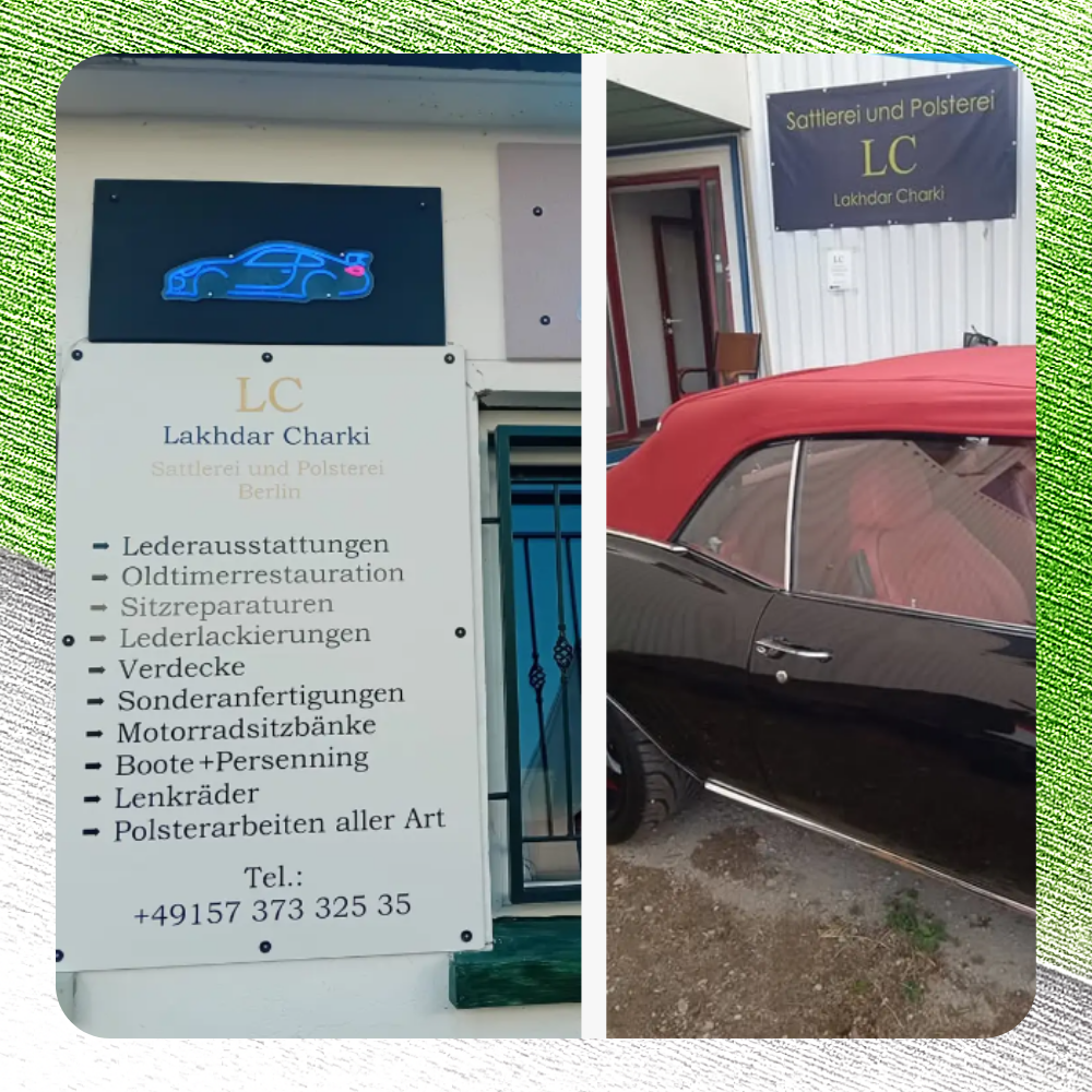 Beispielarbeit von Sattlerei und Polsterei Charki - veröffentlicht auf Auto-Werkstatt.de