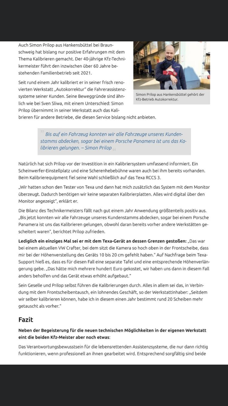 Beispielarbeit von Simon Prilop KFZ -Techniker Meister Autokorrektur - veröffentlicht auf Auto-Werkstatt.de