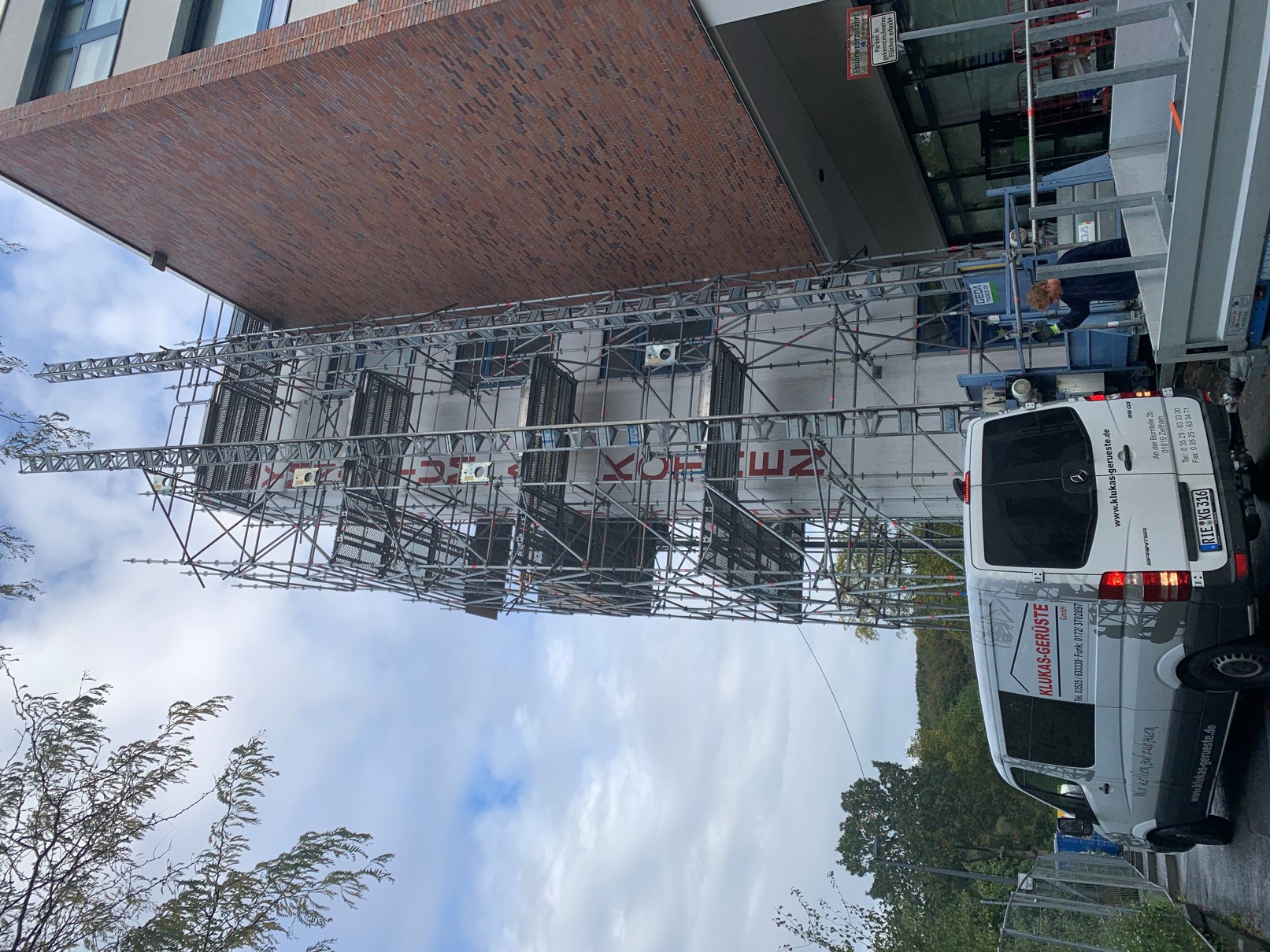 Beispielarbeit von Klukas Gerüste GmbH - veröffentlicht auf Geruestbau.org