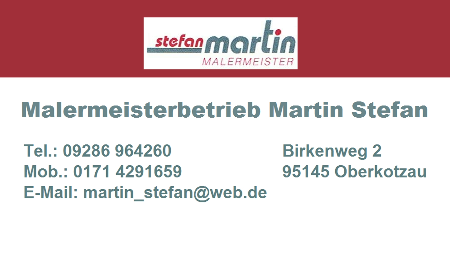 Beispielarbeit von stefan martin MALERMEISTER - veröffentlicht auf Maler.org