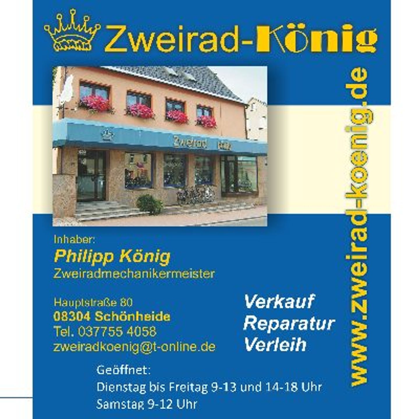 Logo der Firma Zweirad König, Philipp König aus Schönheide auf dem Branchenportal Fahrradreparatur.org
