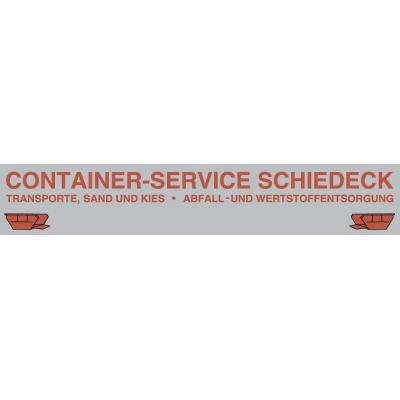 Logo der Firma Container-Service Schiedeck aus Dreieich auf dem Branchenportal Sanimio.de