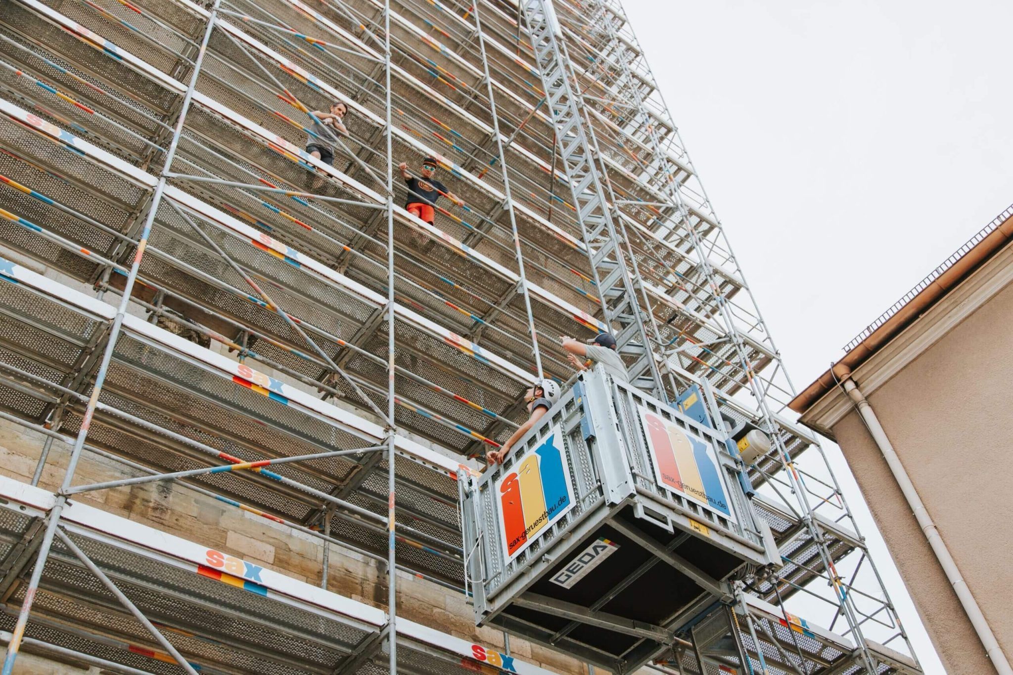 Beispielarbeit von sax Gerüstbau GmbH - veröffentlicht auf Geruestbau.org