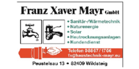 Logo der Firma Franz Xaver Mayr GmbH aus Wildsteig auf dem Branchenportal Heizungsbau.net