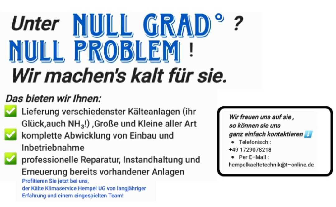 Beispielarbeit von Kälte-Klimaservice Hempel UG (haftungsbeschränkt) - veröffentlicht auf Klimatechniker.net