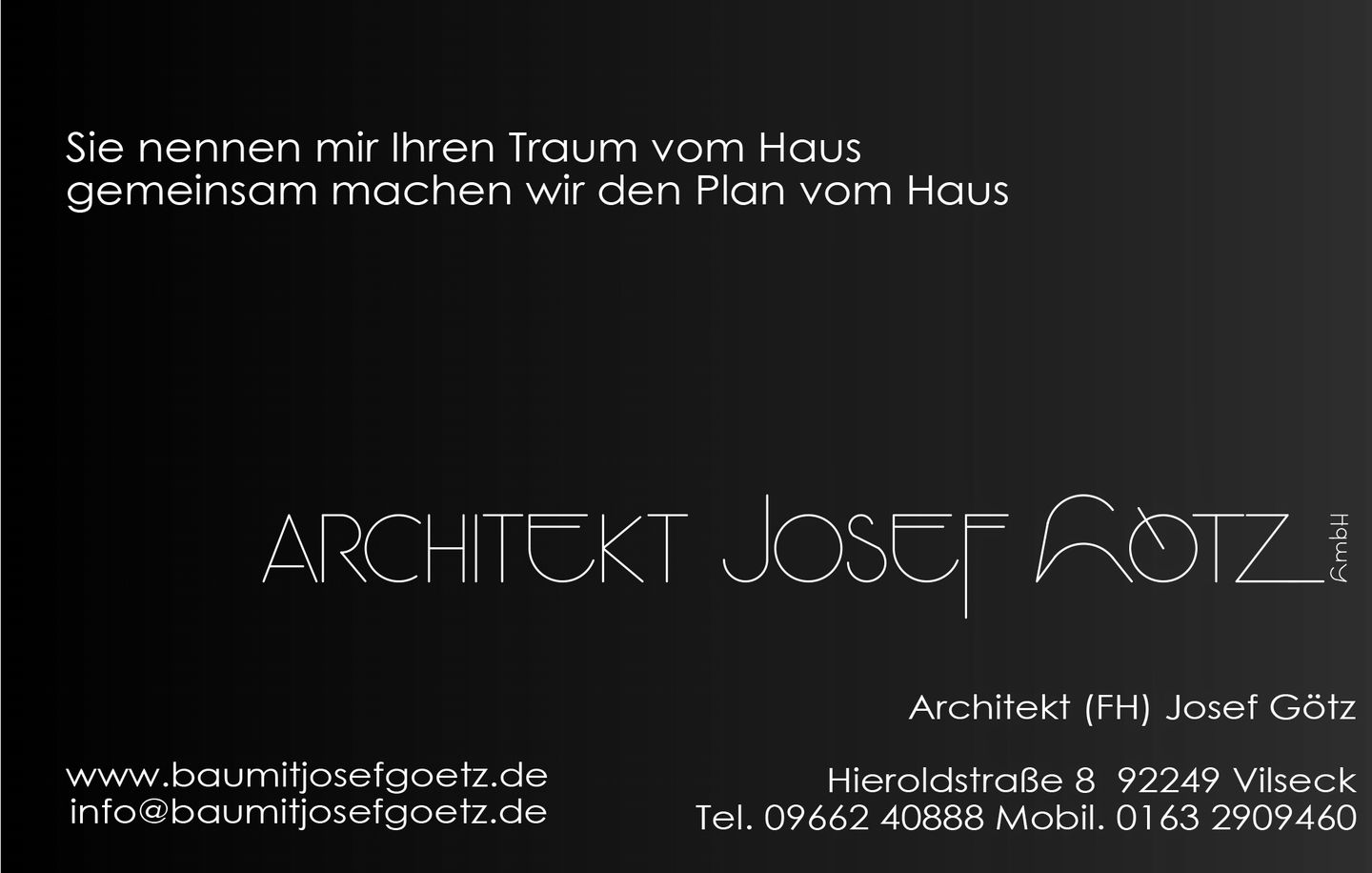 Logo der Firma Josef Götz Architekturbüro GmbH aus Vilseck auf dem Branchenportal Bauunternehmen.org