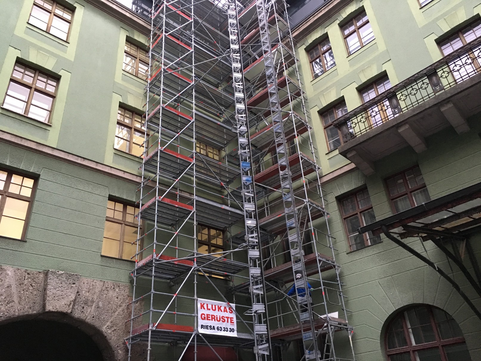 Beispielarbeit von Klukas Gerüste GmbH - veröffentlicht auf Geruestbau.org