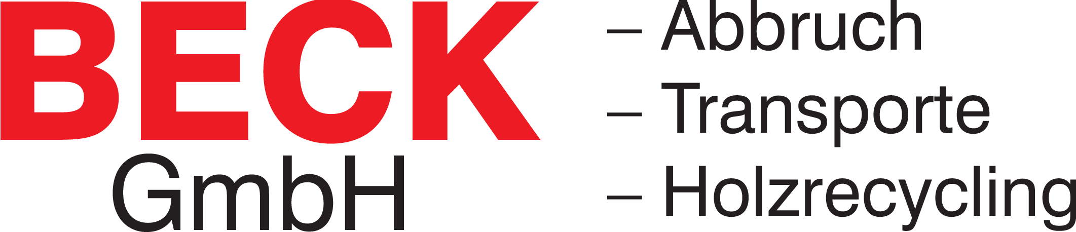 Logo der Firma Beck GmbH - Abbruch, Erdbau, Recycling aus Lengenfeld auf dem Branchenportal Gartenbau.org