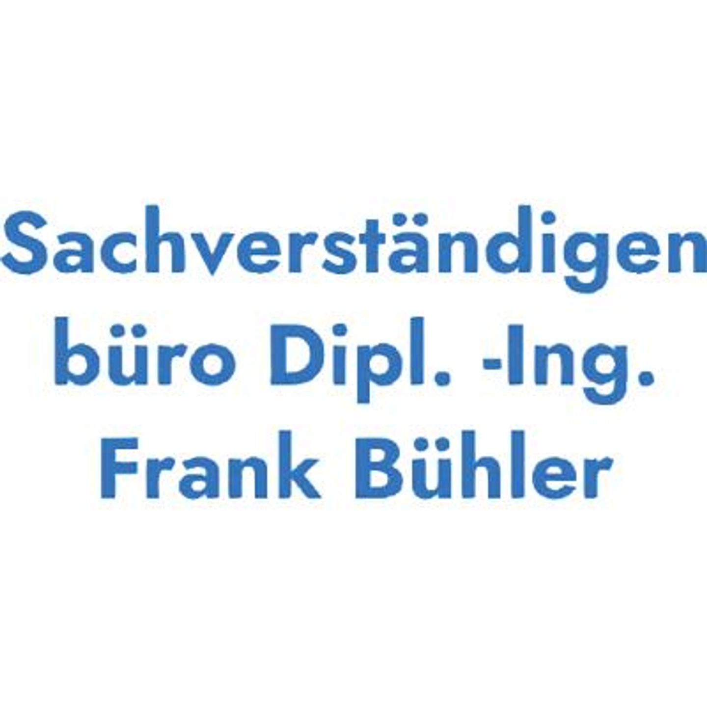 Logo der Firma Sachverständigenbüro Dipl.-Ing. Frank Bühler aus Mönchengladbach auf dem Branchenportal Gutachter.org