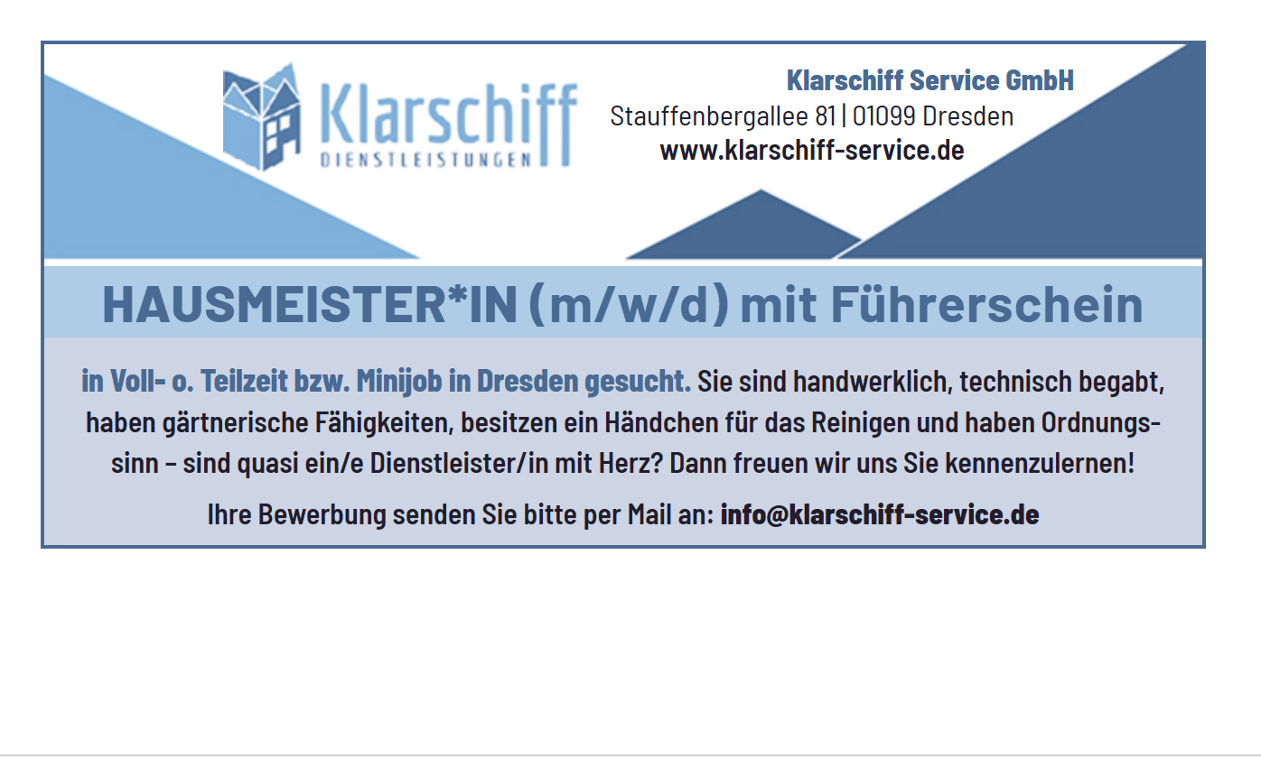 Beispielarbeit von KLARSCHiFF SERViCE GmbH - veröffentlicht auf Hausmeisterdienste.net