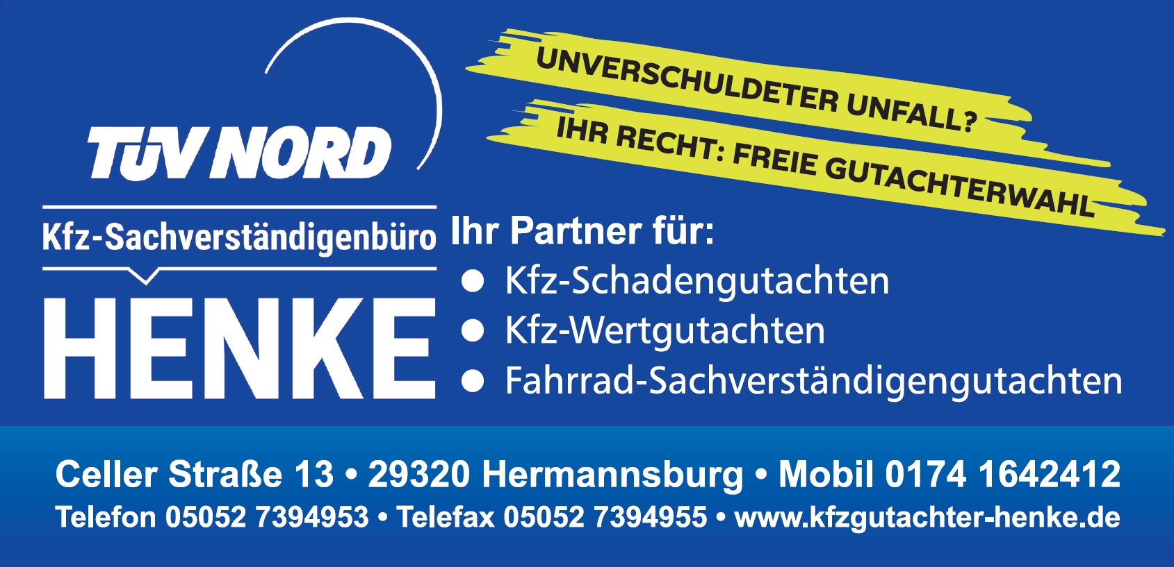 Beispielarbeit von KFZ-Sachverständigenbüro Henke - veröffentlicht auf Gutachter.org