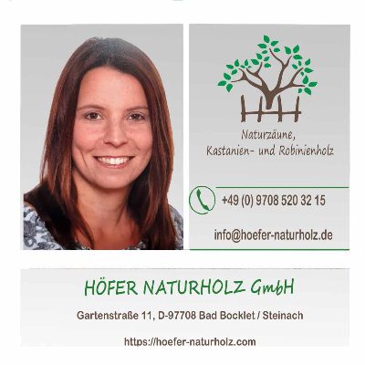 Logo der Firma Höfer Naturholz GmbH aus Bad Bocklet auf dem Branchenportal Schlosserei.net