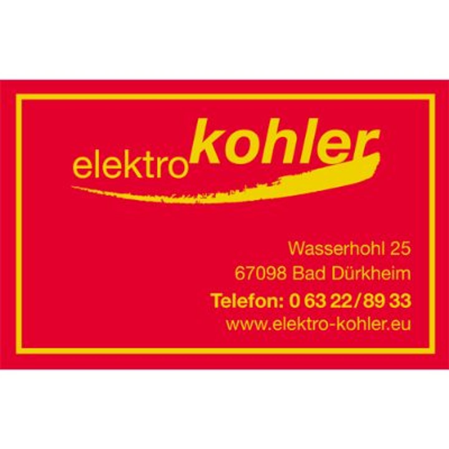 Logo der Firma Kohler Boris Elektroinstallation aus Bad Dürkheim auf dem Branchenportal Elektriker.org
