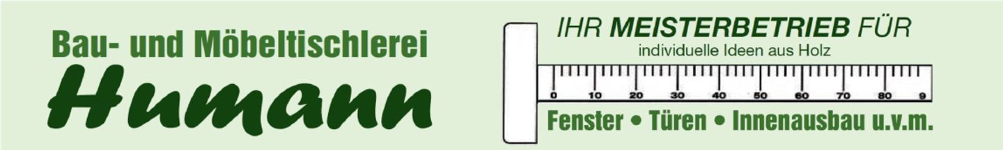 Logo der Firma Bau- und Möbeltischlerei Humann GmbH & Co.KG aus Schloß Holte-Stukenbrock auf dem Branchenportal Tischler-Schreiner.org