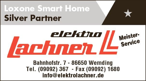 Logo der Firma Elektro-Lachner E.K Inhaber Wolfgang Lachner aus Wemding auf dem Branchenportal Elektriker.org