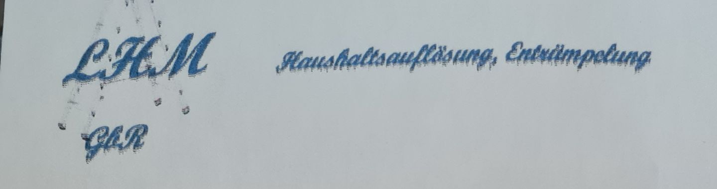 Logo der Firma LHM Haushaltsauflösungen aus Warnow auf dem Branchenportal Hausmeisterdienste.net