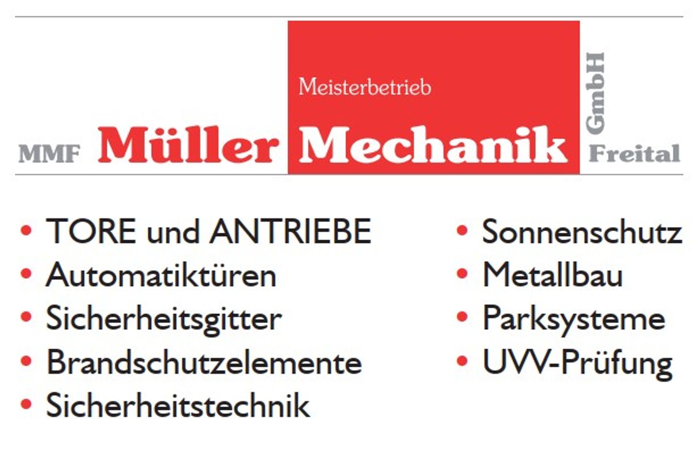 Beispielarbeit von MMF Müller Mechanik Freital GmbH - veröffentlicht auf Fensterbau.org
