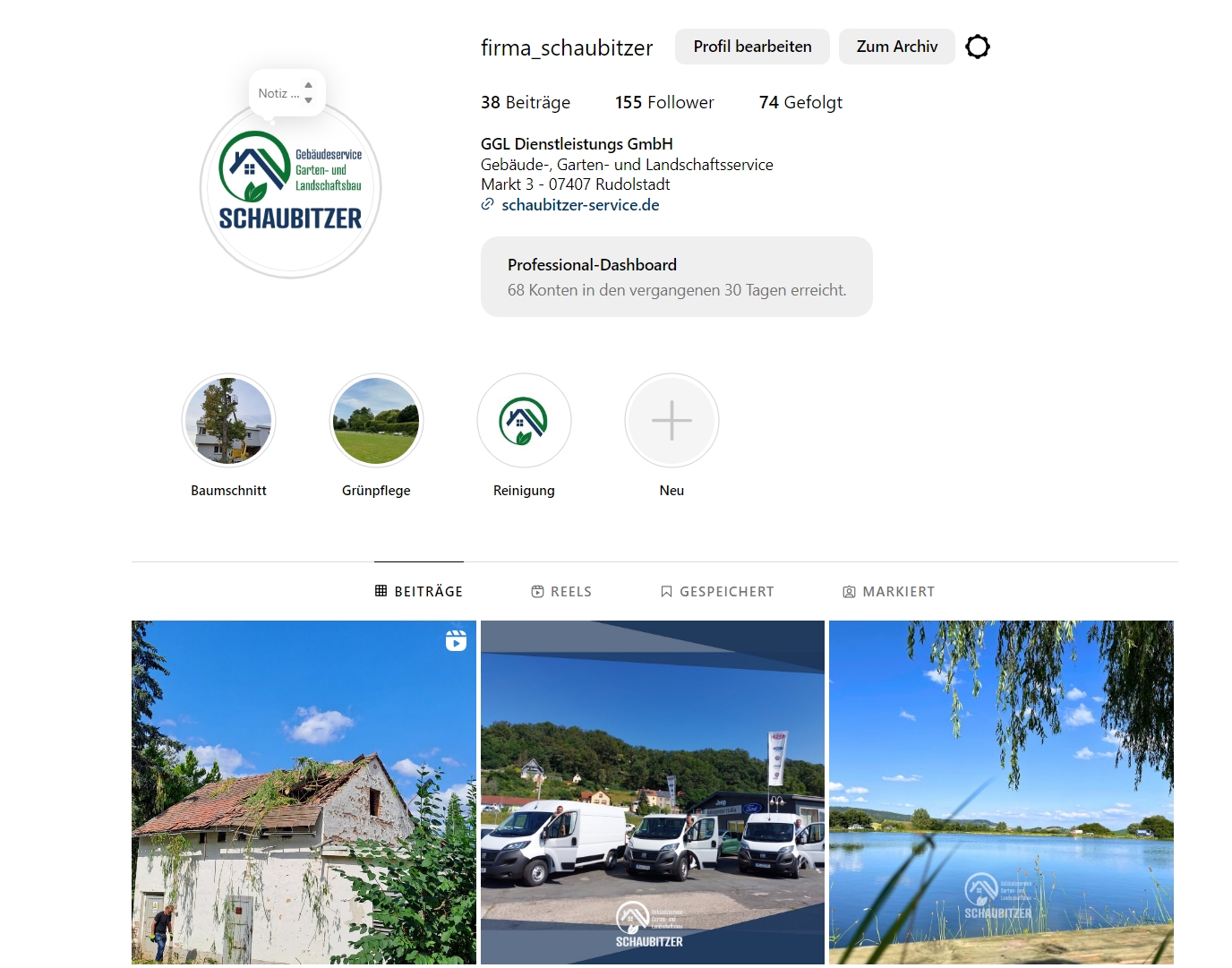 Beispielarbeit von GGL Dienstleistungs GmbH Gebäude, Garten- und Landschaftsservice - veröffentlicht auf Gartenbau.org