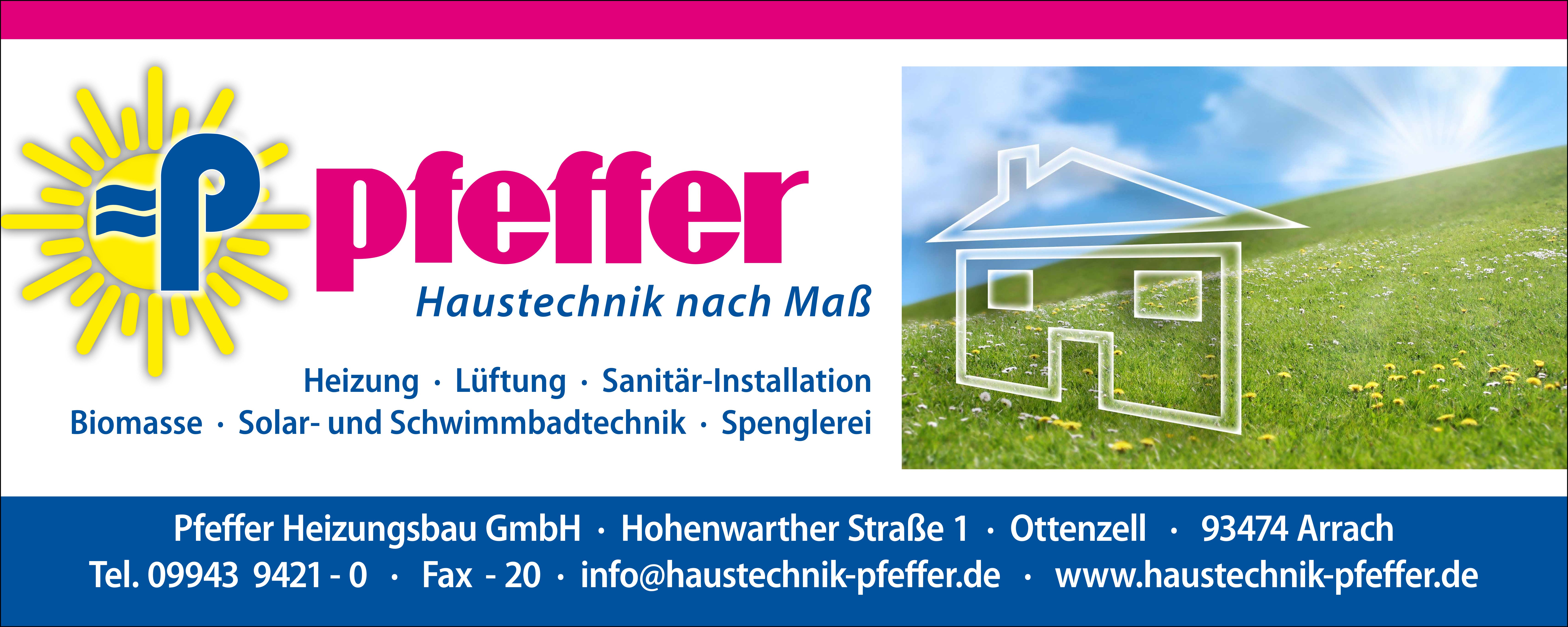 Logo der Firma Pfeffer Heizungsbau GmbH aus Arrach auf dem Branchenportal Sanitaer.org