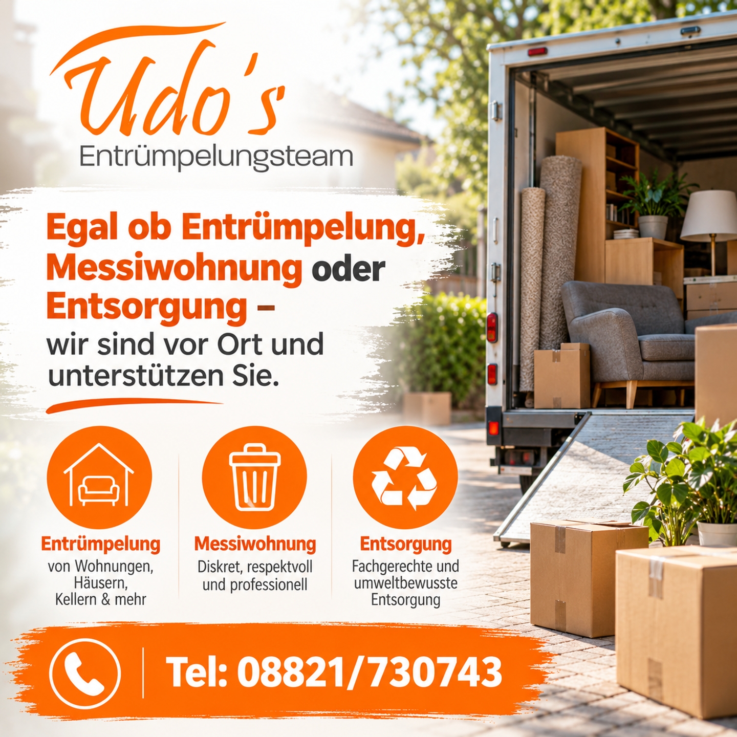 Beispielarbeit von Udo's Entrümpelungsteam - veröffentlicht auf Hausmeisterdienste.net