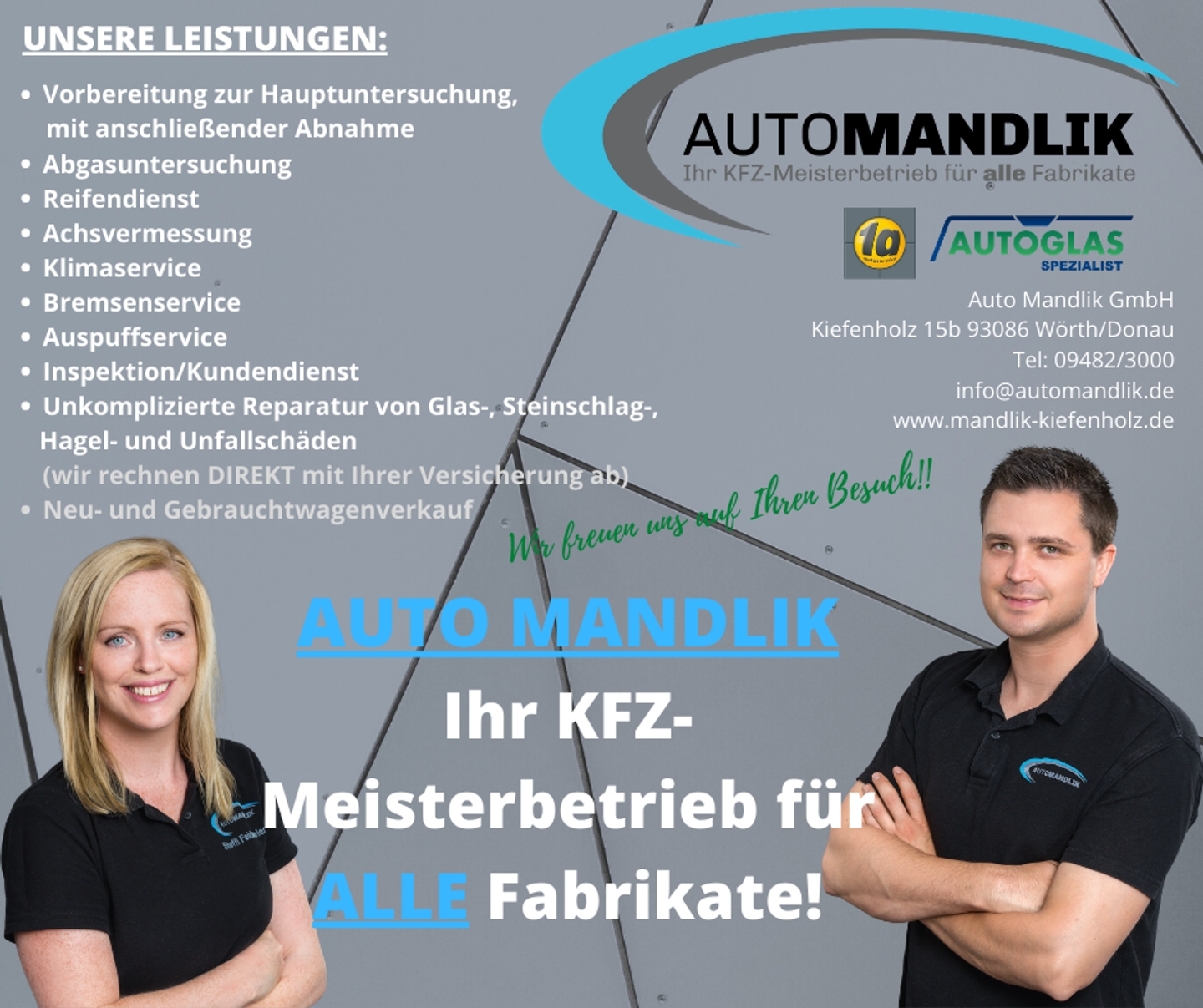 Beispielarbeit von Auto Mandlik GmbH - veröffentlicht auf Glaserei.org