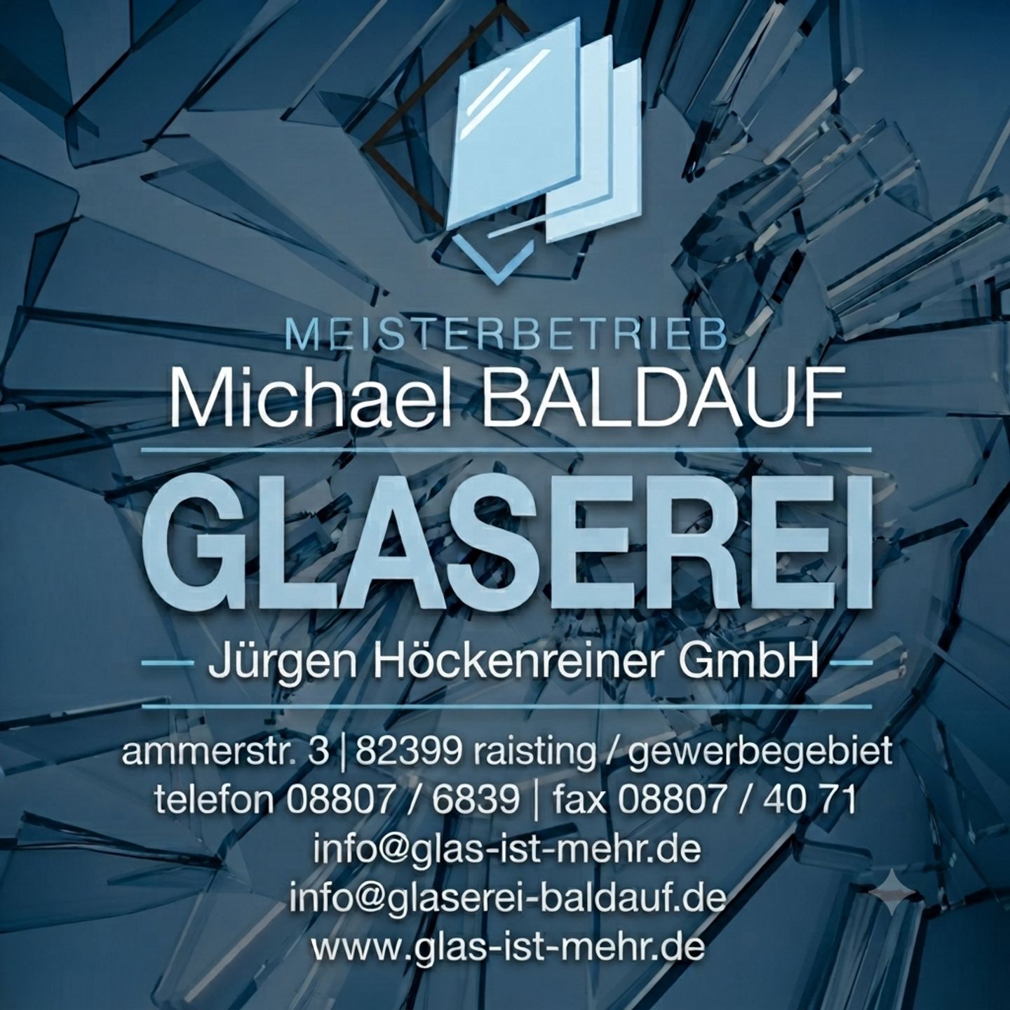 Logo der Firma Glaserei J. Höckenreiner GmbH Inh. Michael Baldauf aus Raisting auf dem Branchenportal Glaserei.org
