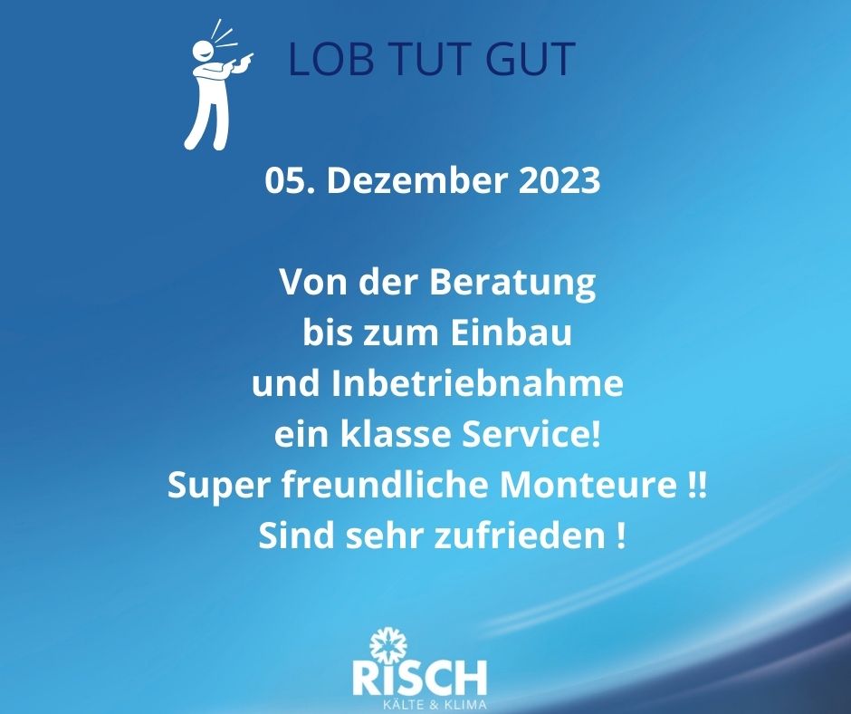 Beispielarbeit von Risch Kälte- und Klimatechnik GmbH - veröffentlicht auf Klimatechniker.net