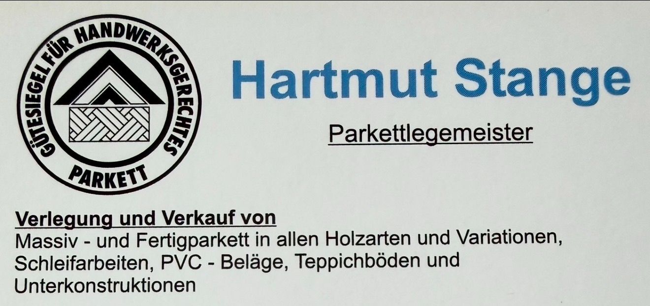 Logo der Firma Stange Hartmut Parkettverlegemeister Parkett- u. Fußbodenverlegung aus Spangenberg auf dem Branchenportal Tischler-Schreiner.org