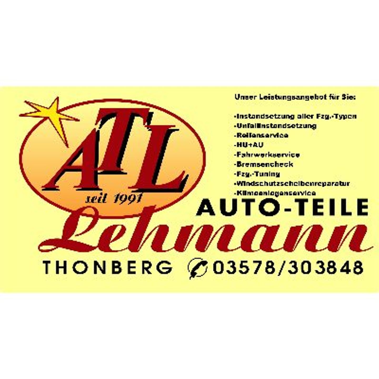 Logo der Firma Autoteile Lehmann Freie Meisterwerkstatt aus Kamenz auf dem Branchenportal Auto-Werkstatt.de