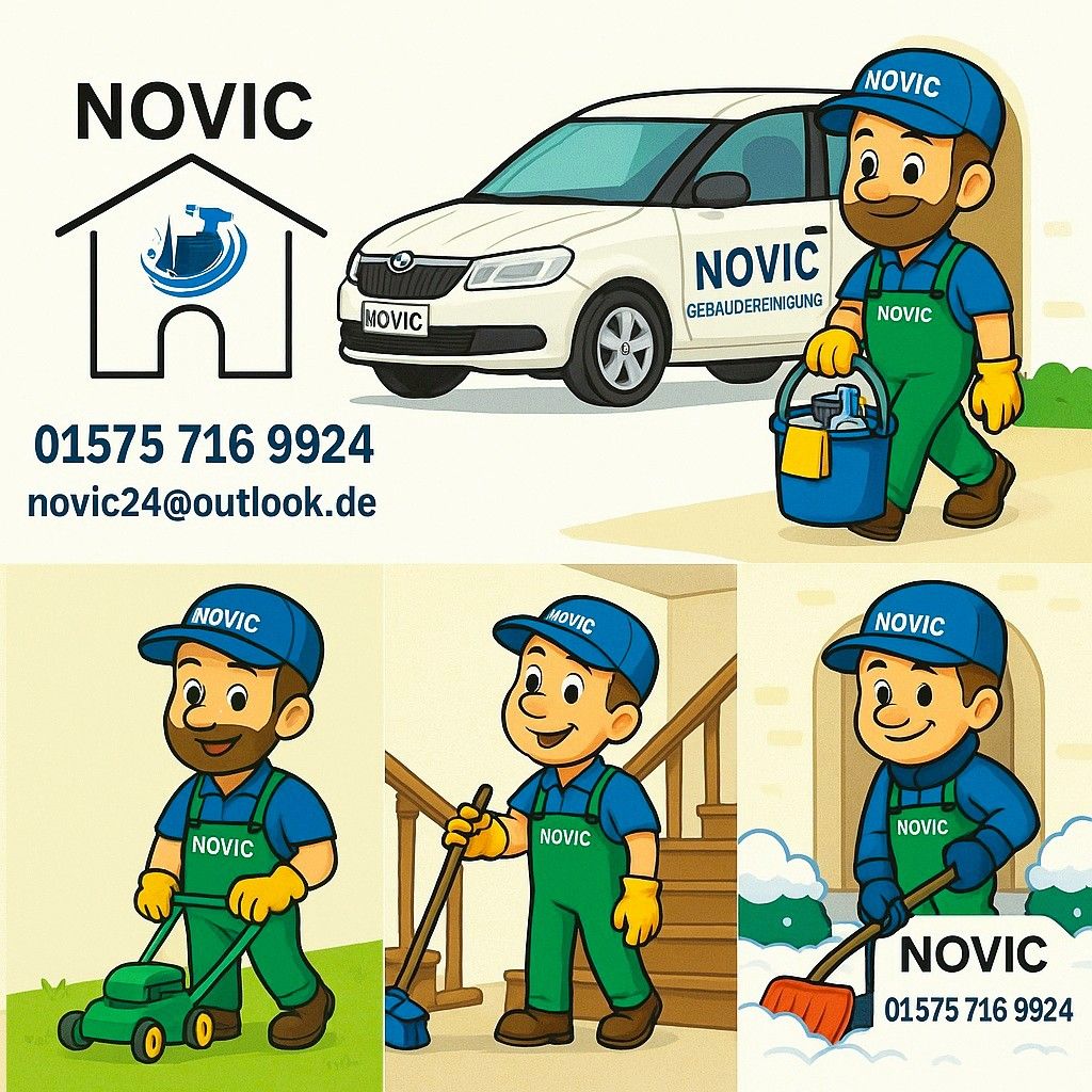 Beispielarbeit von Novic Gebäudereinigung Gartenarbeiten Polsterreinigung Winterdienst - veröffentlicht auf Hausmeisterdienste.net