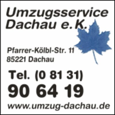 Logo der Firma Umzugsservice Dachau e. K. aus Dachau auf dem Branchenportal Hausmeisterdienste.net