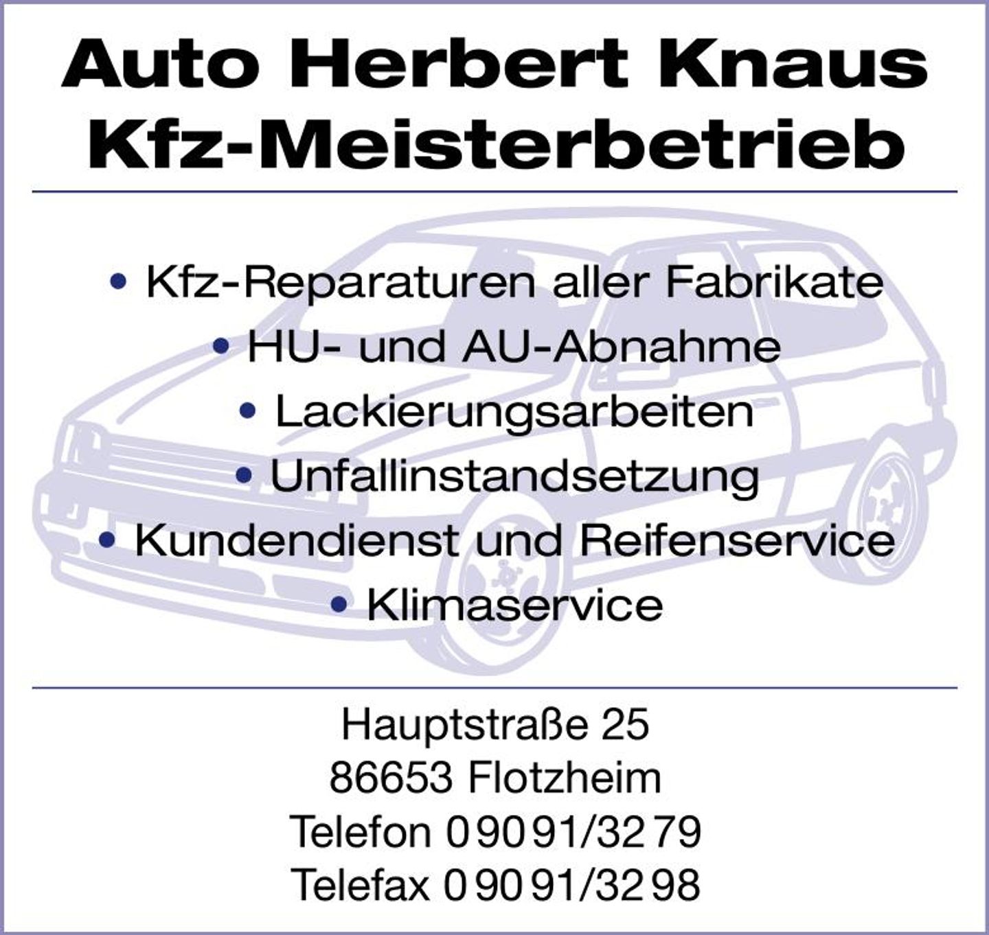 Logo der Firma Auto Knaus aus Monheim auf dem Branchenportal Auto-Werkstatt.de