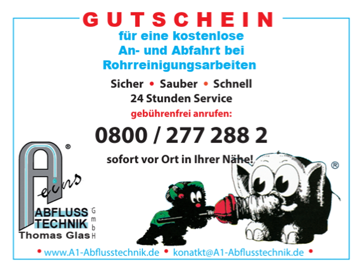 Beispielarbeit von A1 Abflusstechnik Thomas Glas GmbH - veröffentlicht auf Hausmeisterdienste.net