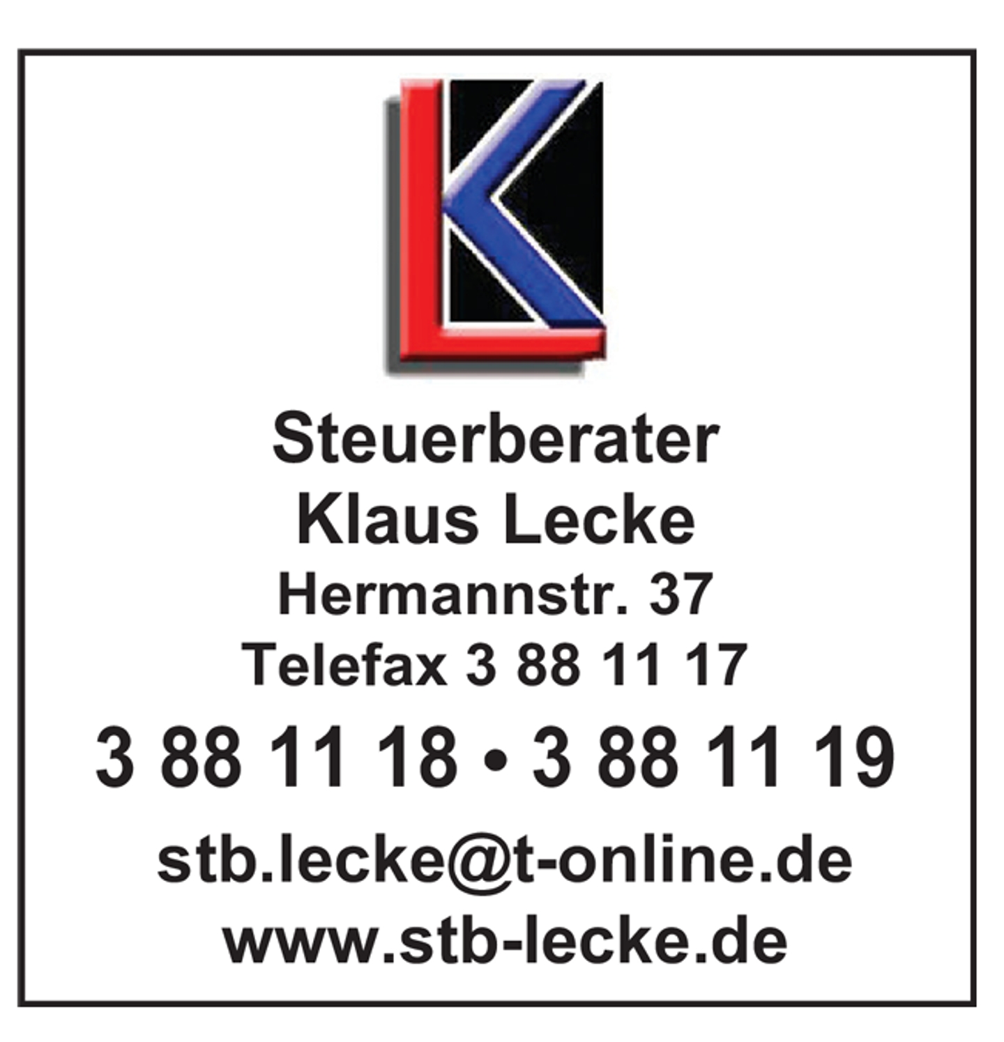 Beispielarbeit von Klaus Lecke Steuerberater - veröffentlicht auf Steuer-Berater.de