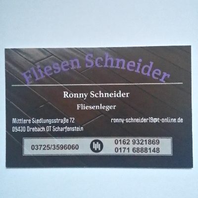 Logo der Firma Ronny Schneider Fliesenverlegungen aus Drebach auf dem Branchenportal Fliesenleger.net