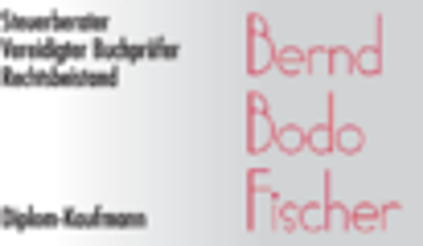 Logo der Firma Dipl.Kfm. Bernd-Bodo Fischer Vereidigter Buchprüfer Steuerberater-Rechtsbeistand aus Nürnberg auf dem Branchenportal Steuer-Berater.de
