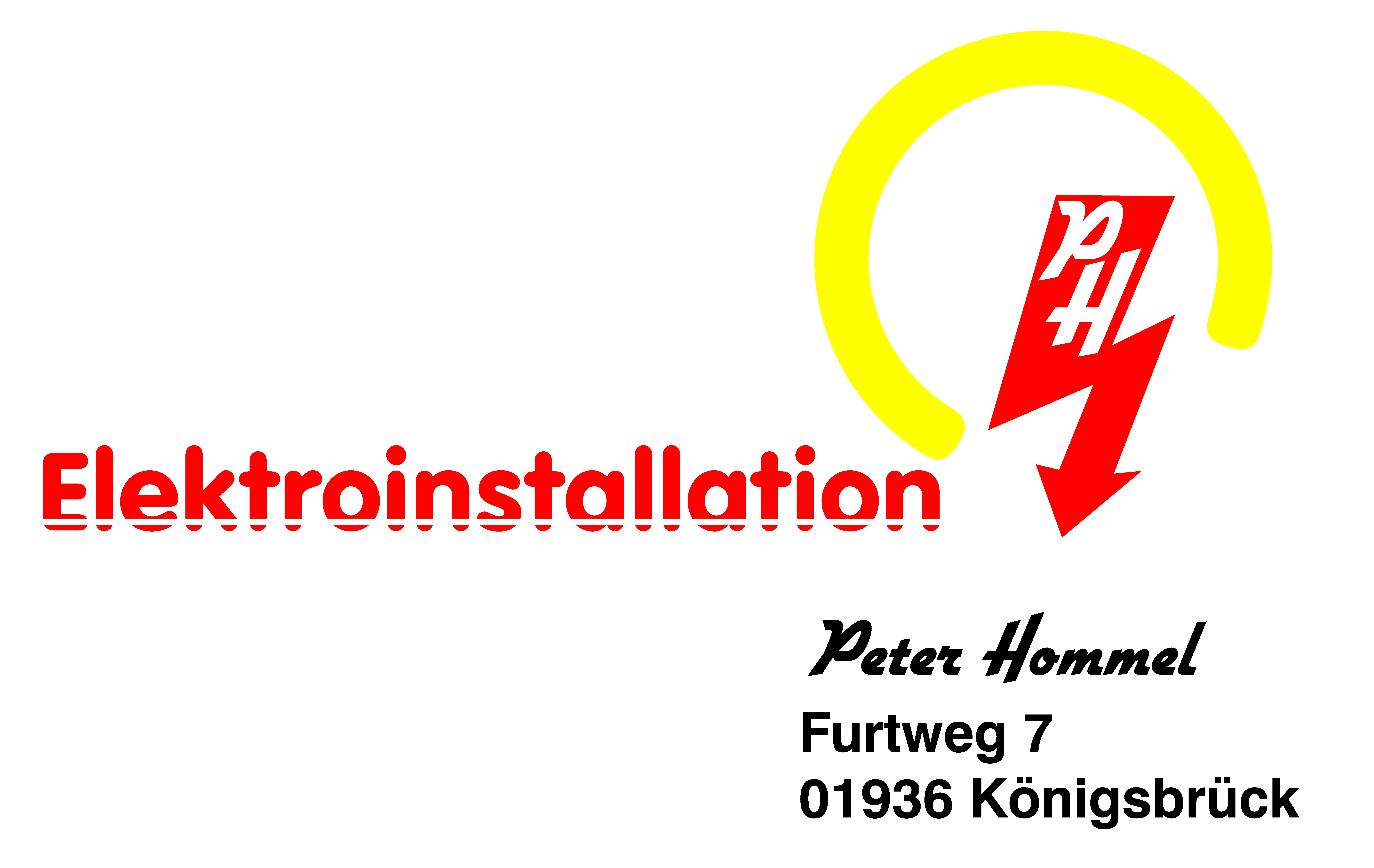 Logo der Firma Elektroinstallation Peter Hommel aus Königsbrück auf dem Branchenportal Elektriker.org