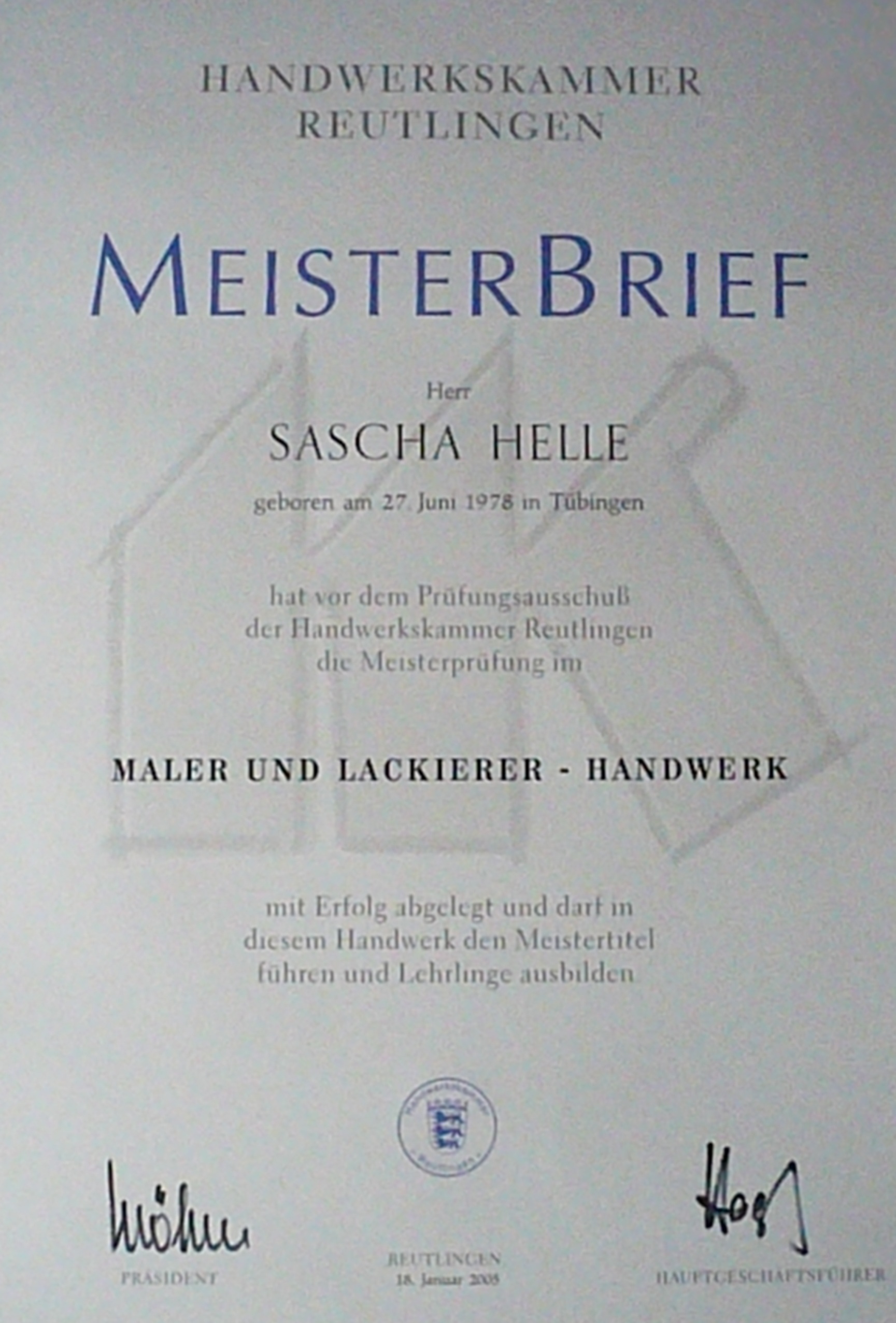Beispielarbeit von E. u. S. Helle GbR - veröffentlicht auf Maler.org