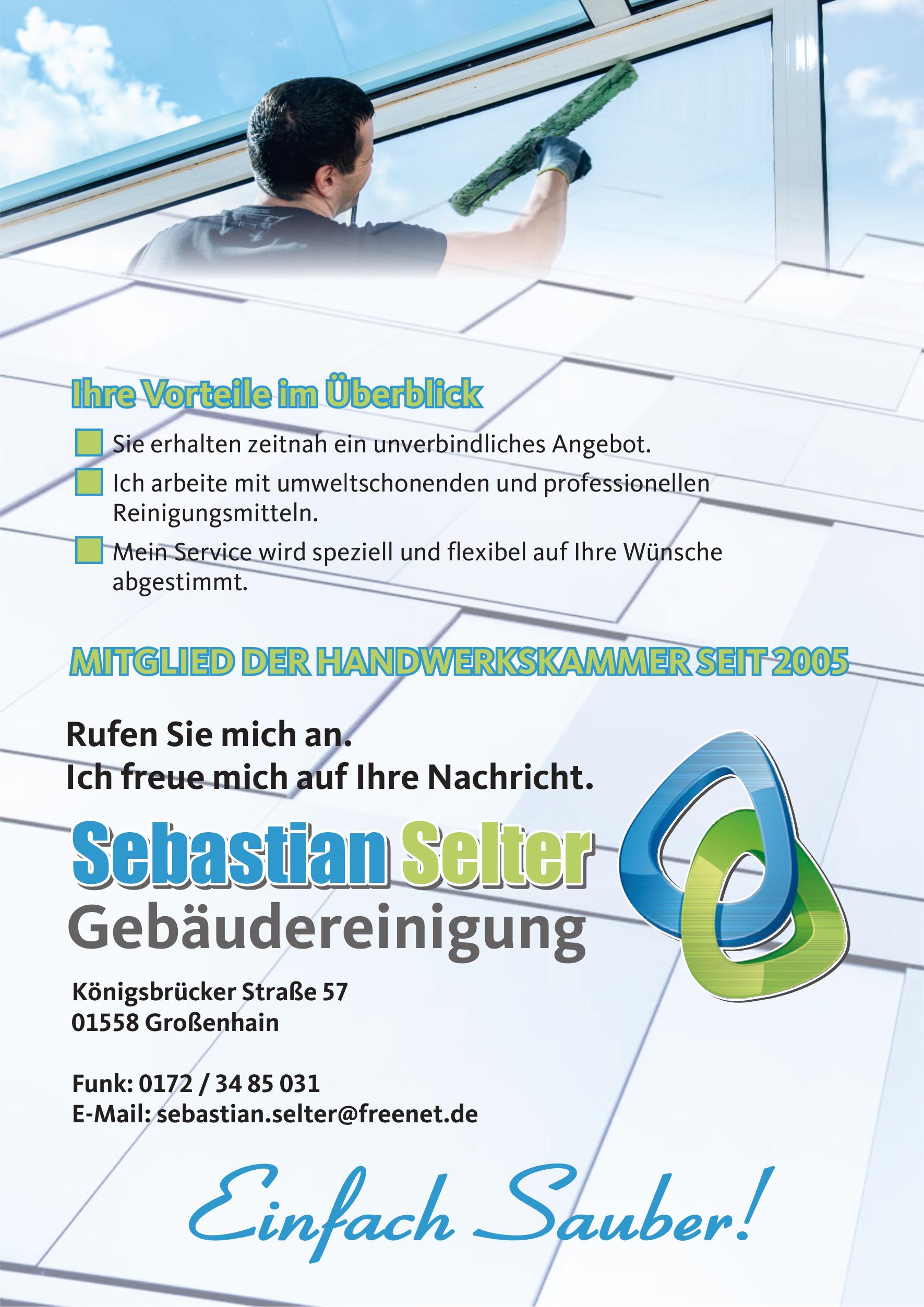Beispielarbeit von Gebäudereinigung Sebastian Selter - veröffentlicht auf Hausmeisterdienste.net