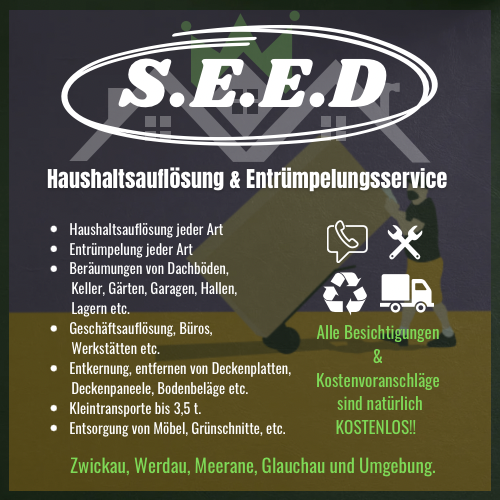 Beispielarbeit von S.E.E.D Haushaltsauflösungen - veröffentlicht auf Hausmeisterdienste.net