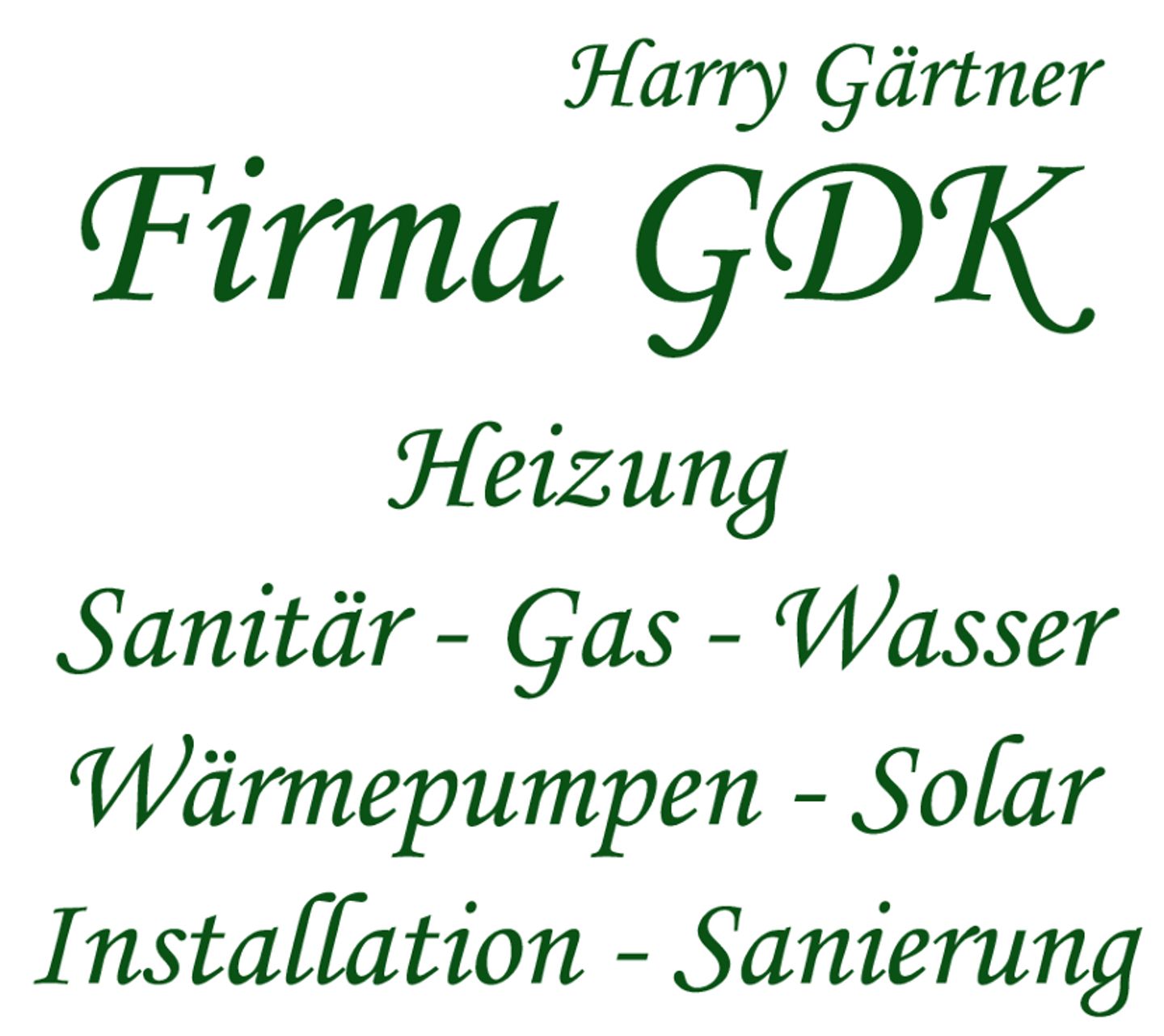 Logo der Firma GDK Harry Gärtner aus Lützen auf dem Branchenportal Sanitaer.org