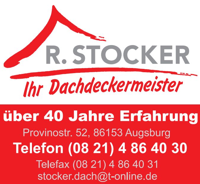 Logo der Firma Ralf Stocker Dachdeckerei Gmbh aus Augsburg auf dem Branchenportal Dachdecker.com