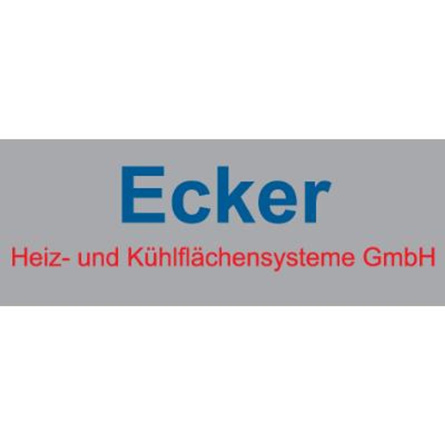 Logo der Firma Ecker Heiz- und Kühlflächensysteme GmbH aus Wallerfing auf dem Branchenportal Klimatechniker.net