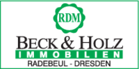 Logo der Firma Beck & Holz Immobilien GmbH aus Radebeul auf dem Branchenportal Gutachter.org
