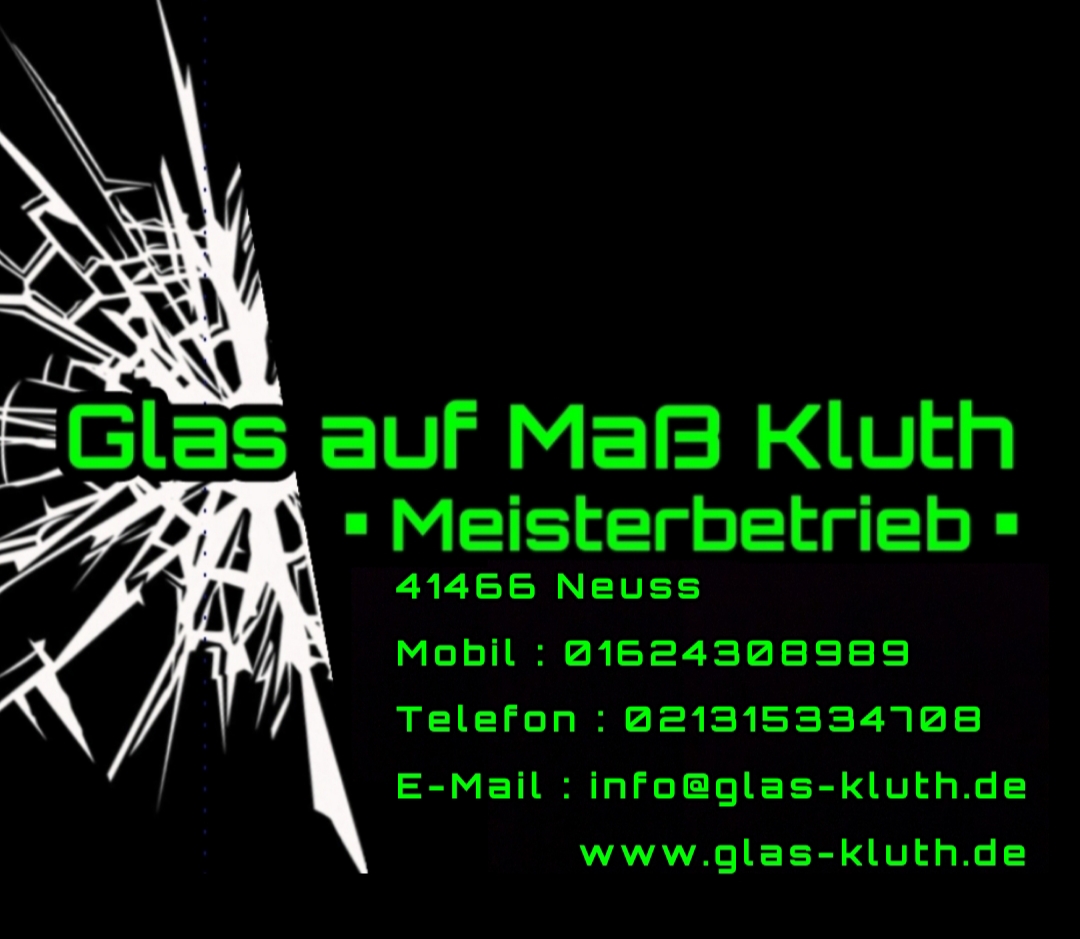 Logo der Firma Glas auf Maß Kluth aus Neuss auf dem Branchenportal Glaserei.org