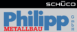 Logo der Firma Philipp Metallbau GmbH aus Grub a. Forst auf dem Branchenportal Schlosserei.net