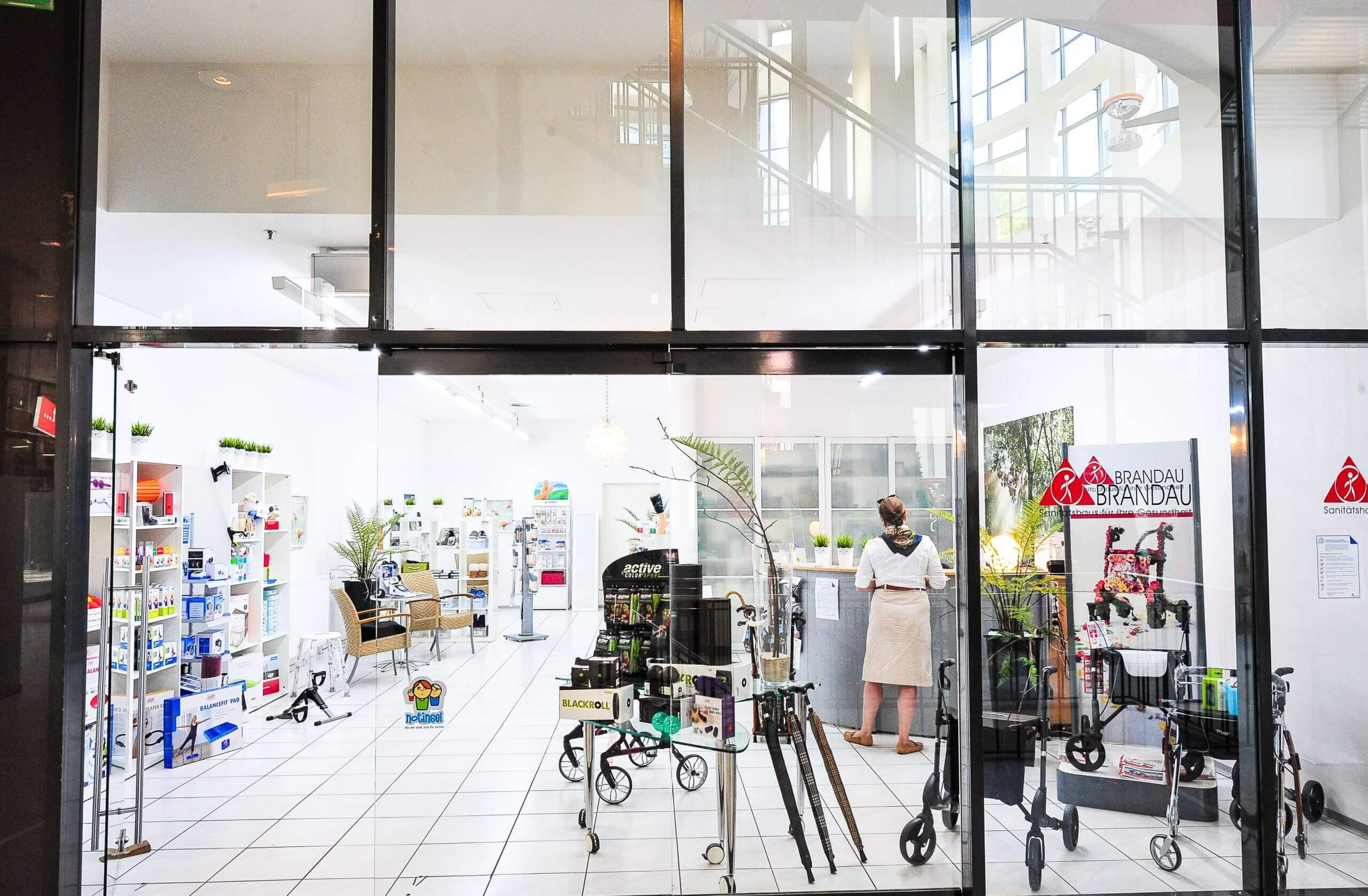 Beispielarbeit von Sanitätshaus Brandau im Atrium - veröffentlicht auf Sanimio.de