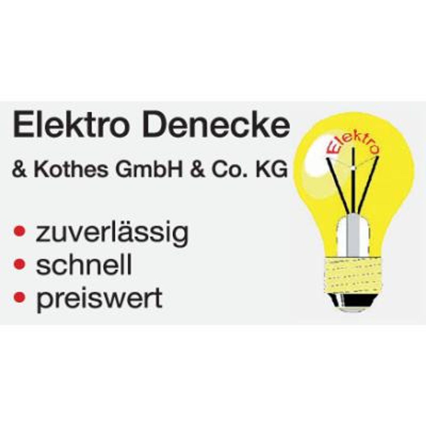 Logo der Firma Elektro Denecke und Kothes GmbH & Co. KG aus Solingen auf dem Branchenportal Elektriker.org